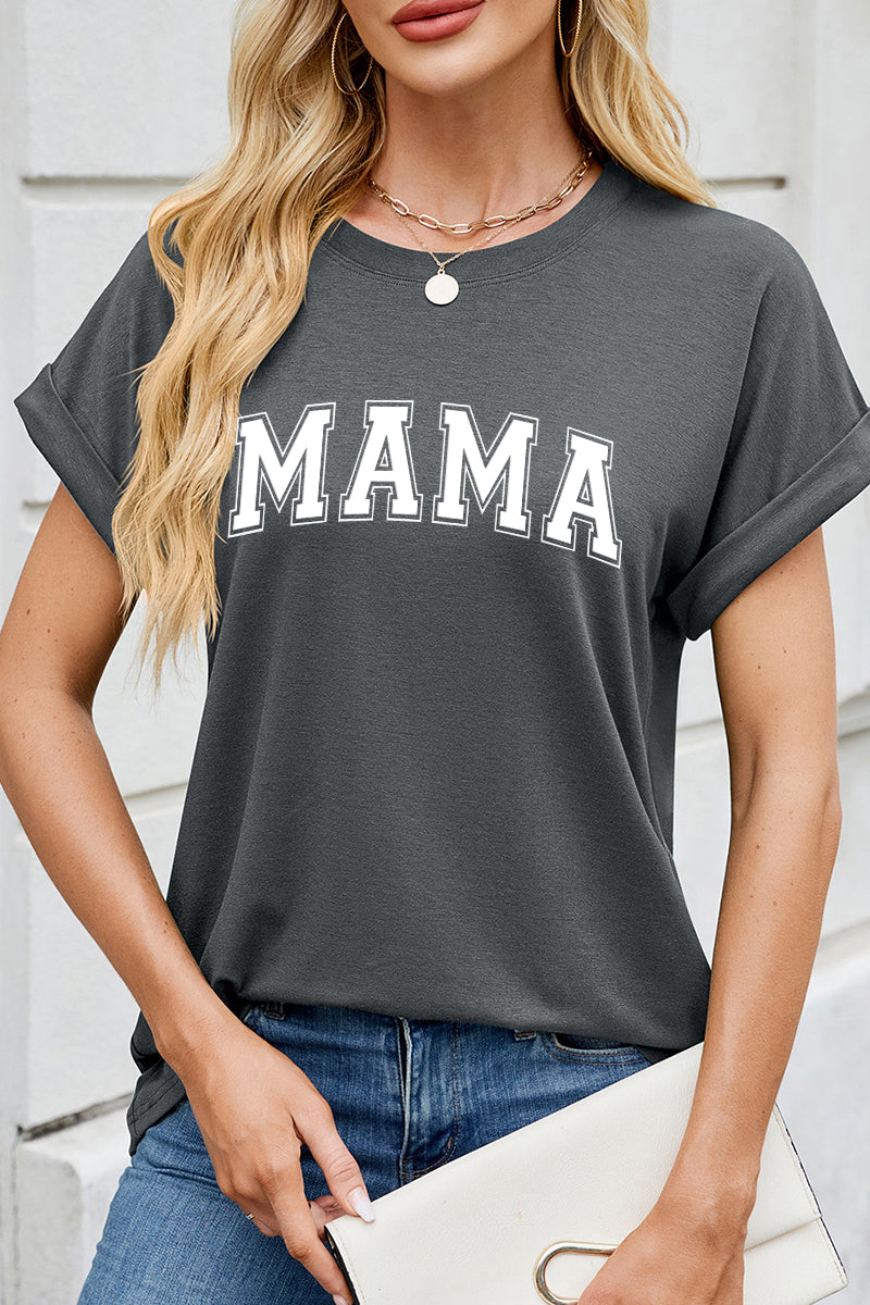 Mother Day MAMA Graphic Tee Women Casual T Shirt