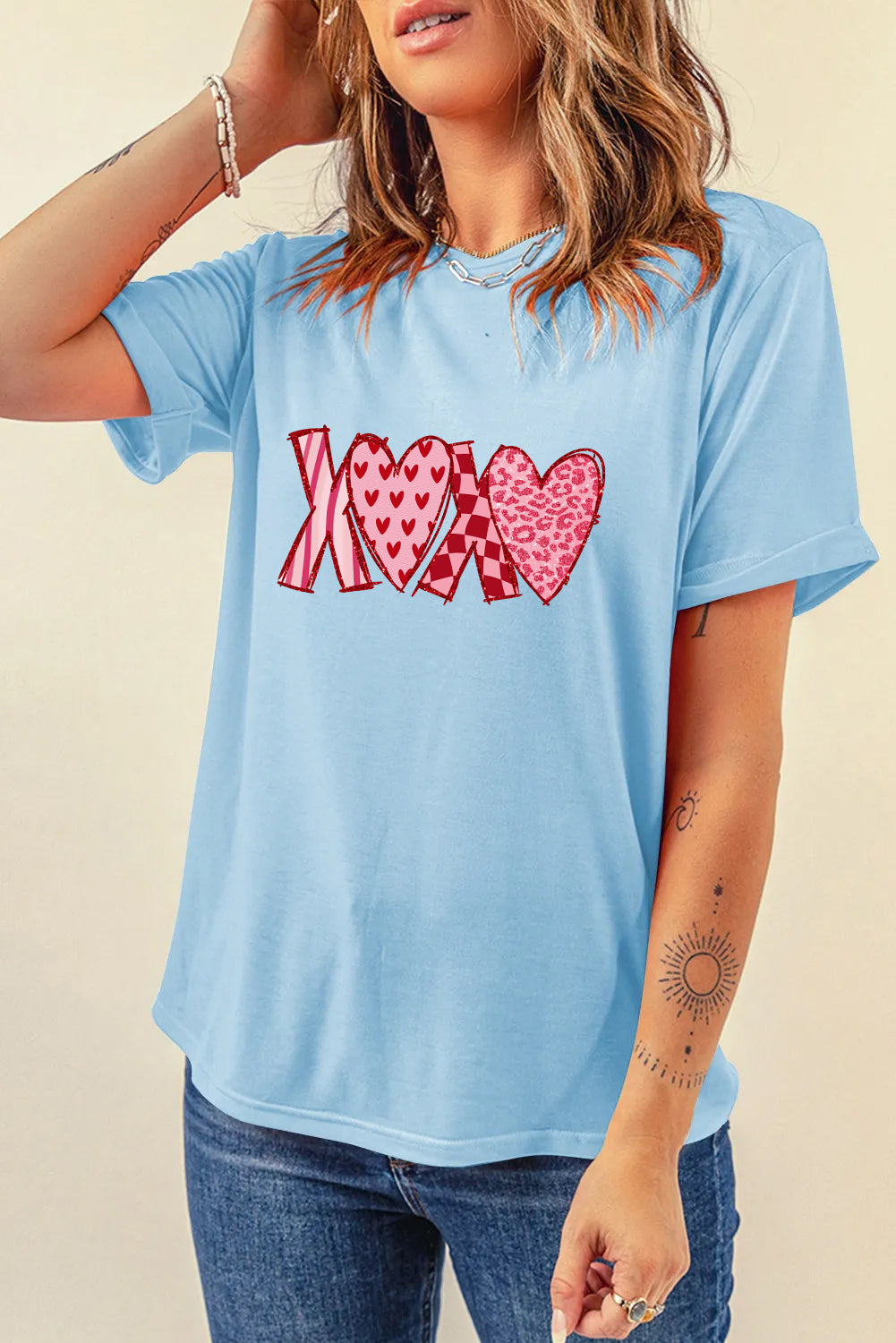Valentine’s Day XOXO Heart Graphic Tee