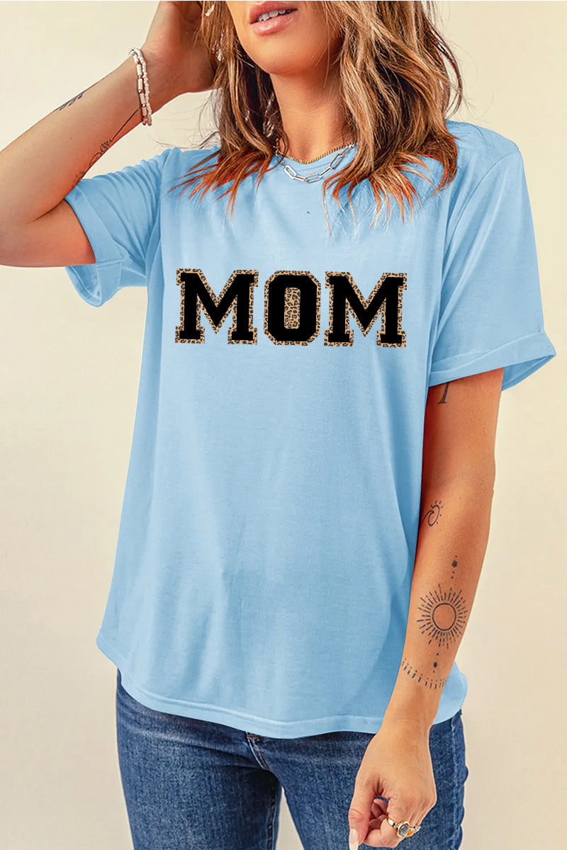 Mothers Day MOM Graphic Tee Casual Spring Womens Top