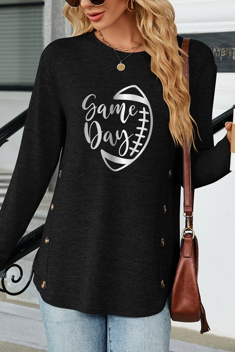 Football Graphic Rayon Blend Top Game Day Boutique