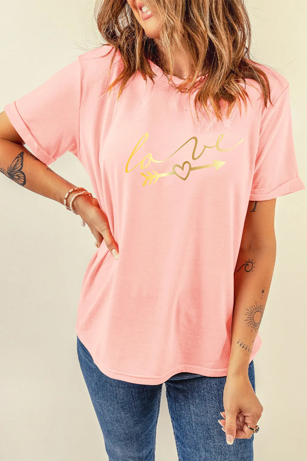 Valentine’s Day Love Arrow Script Graphic Tee
