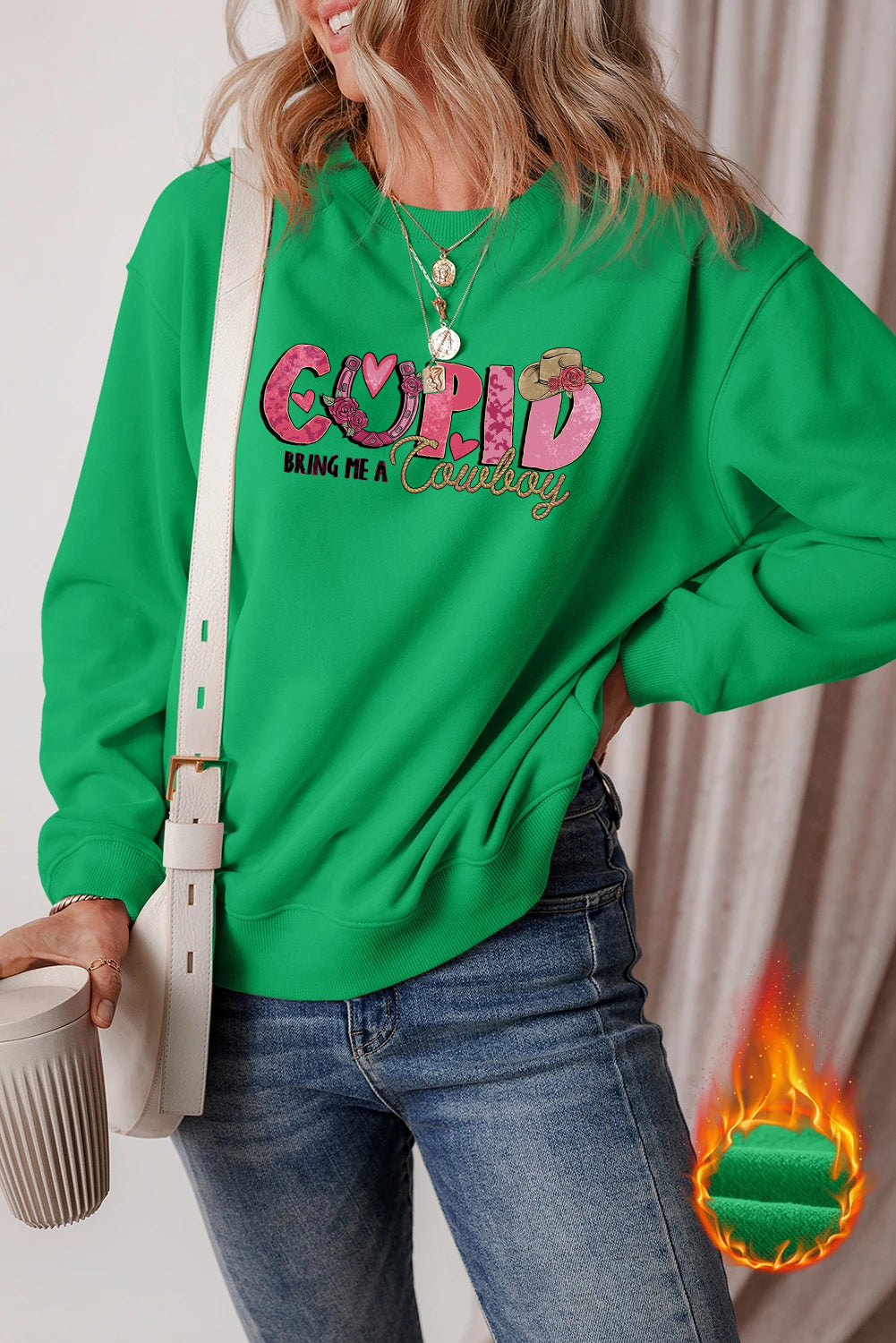 Valentine’s Day Cupid Bring Me A Cowboy Sweatshirt