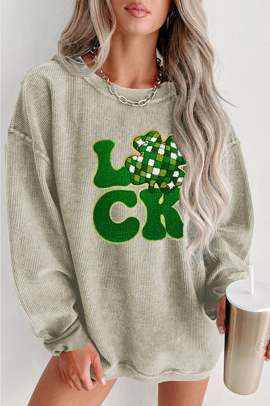 Saint Patrick’s Day Lucky Clover Sequin Sweatshirt
