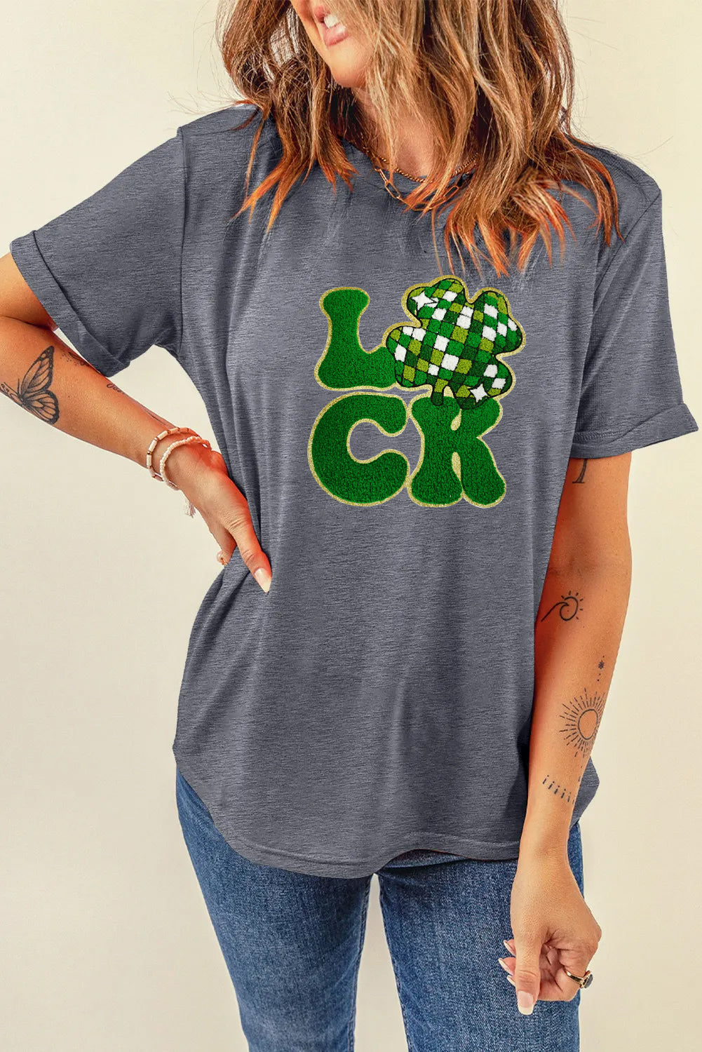 Saint Patrick’s Day Lucky Clover Graphic T Shirt