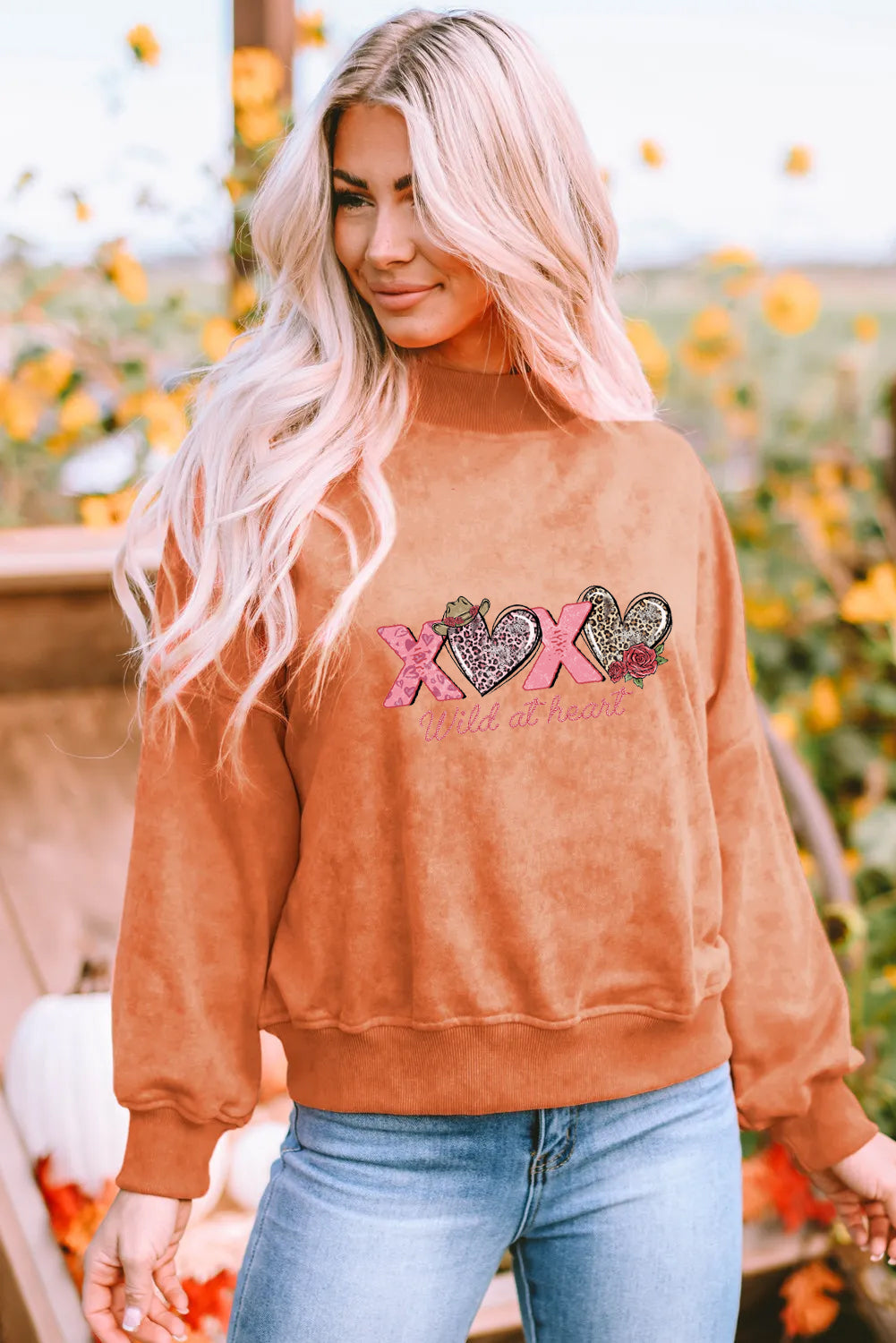 Valentines Day Wild at Heart XOXO Sweatshirt