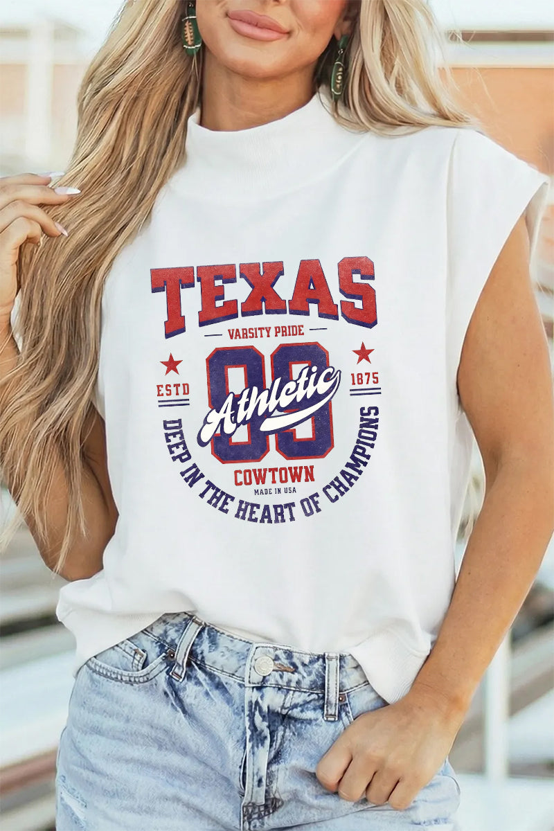 Texas Varsity Polyester Tee Casual Game Day Athletic