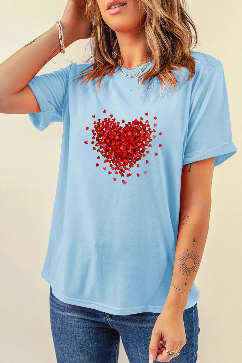Valentine’s Day Red Heart Graphic Tee