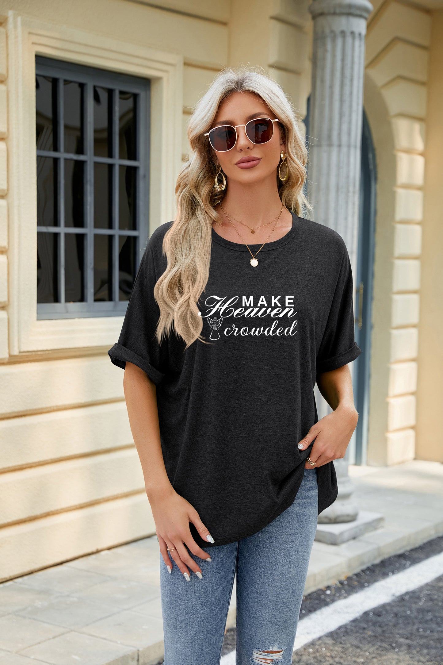 Easter Faith Graphic Casual Loose Fit T Shirt