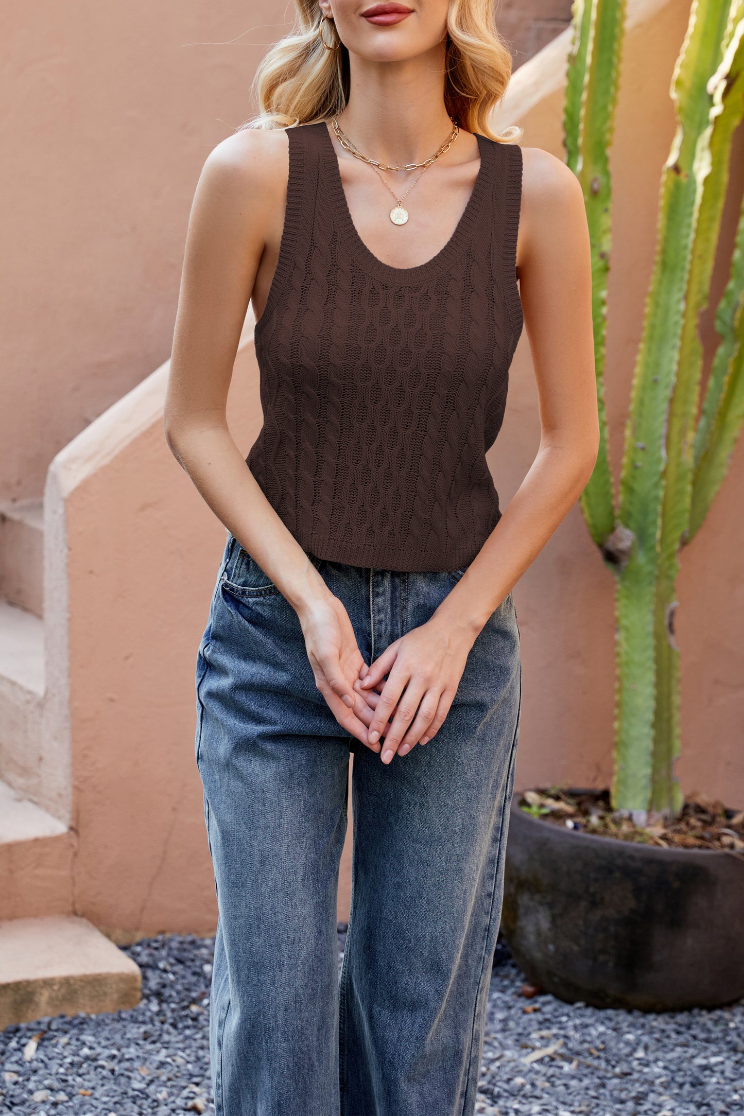 Summer Knit Tank Top – Stylish Sleeveless Casual Vest