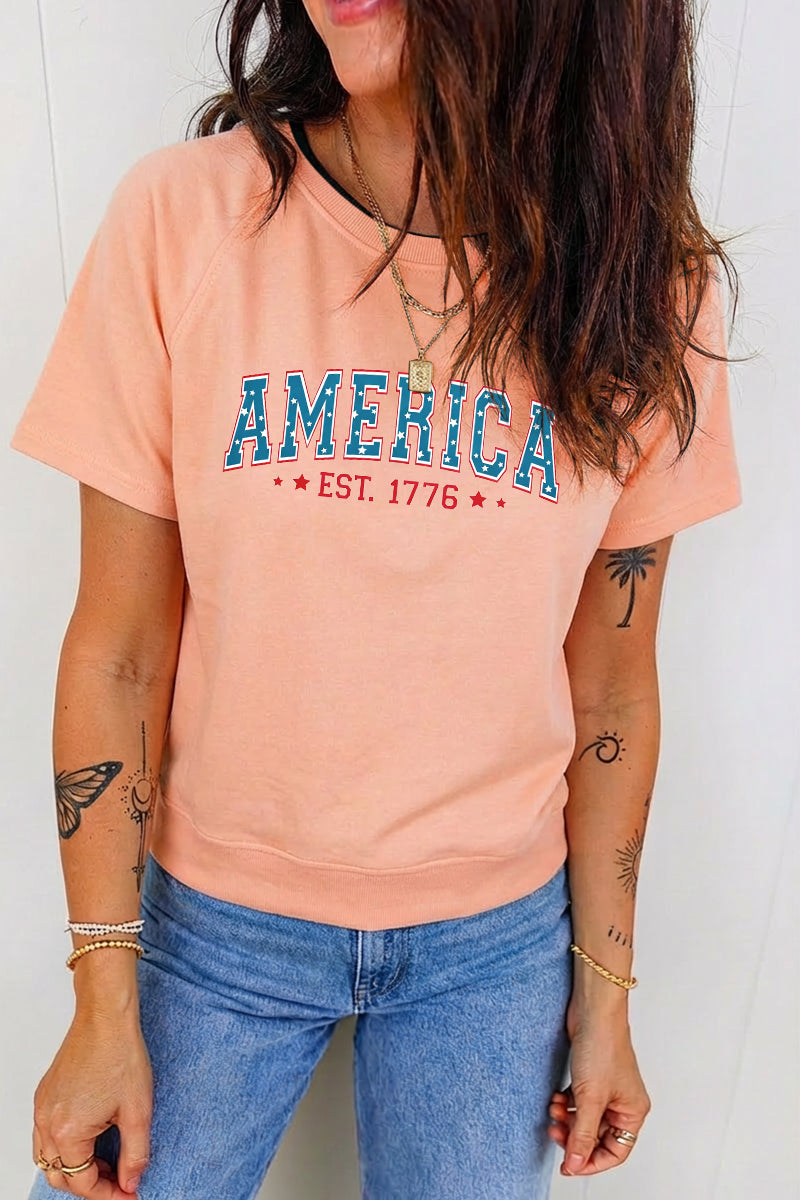 4th of July America Est 1776 Patriotic Graphic Tee