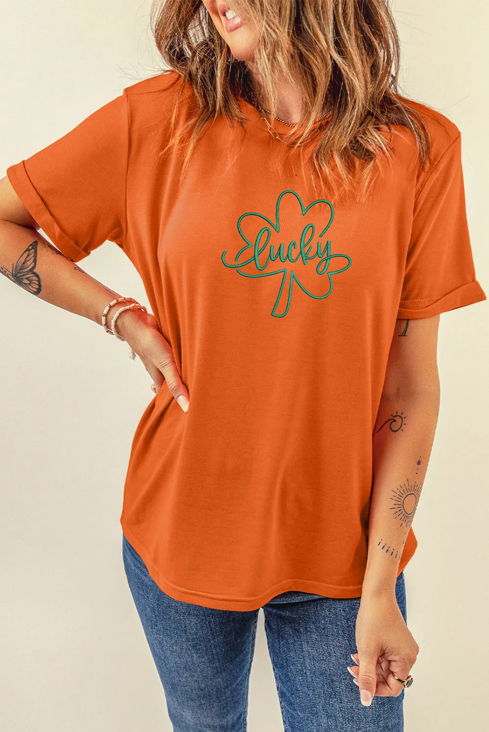 St Patricks Day Lucky Shamrock Graphic T-Shirt