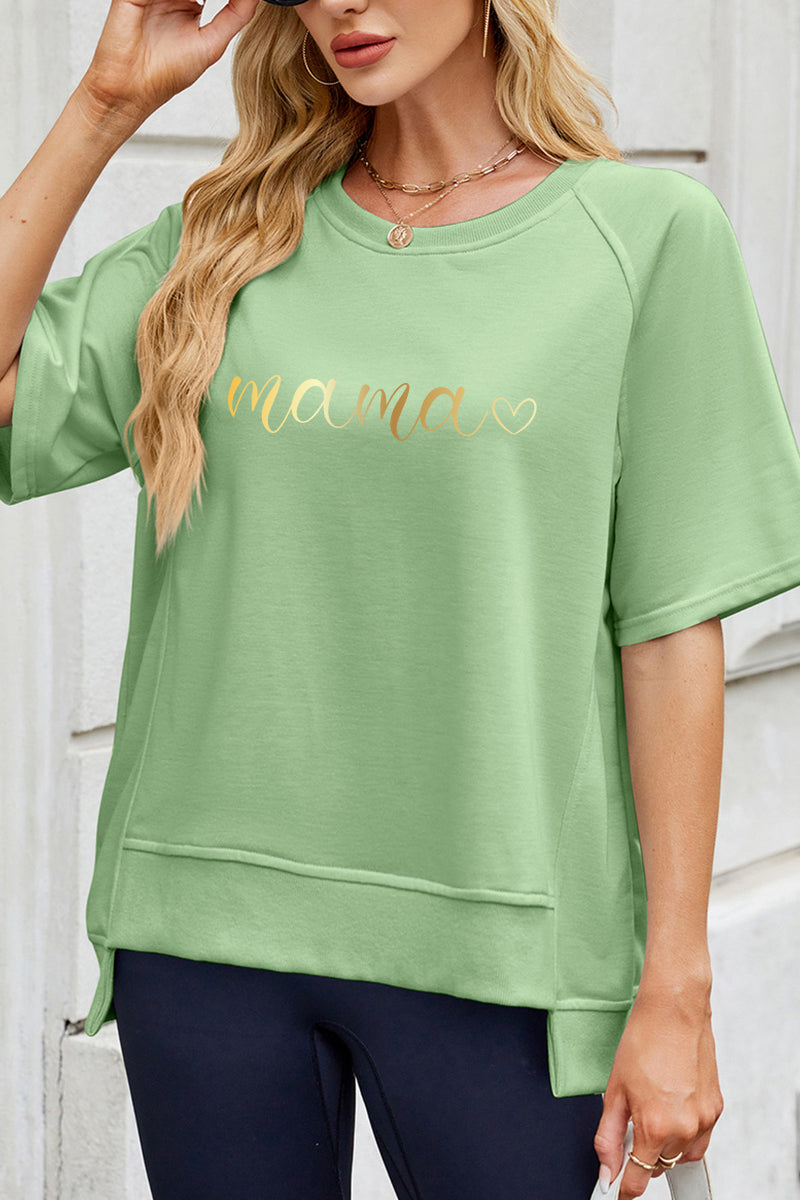 Gold Mama Script Graphic Tee Mother's Day Gift Top