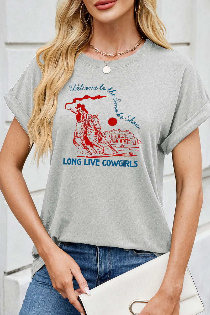 Western Cowgirl Graphic T Shirt Vintage Country Tee