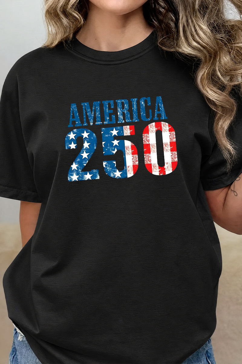 America 250 Patriotic Independence Day Graphic Tee