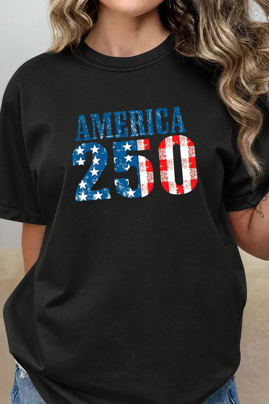 America 250 Patriotic Independence Day Graphic Tee