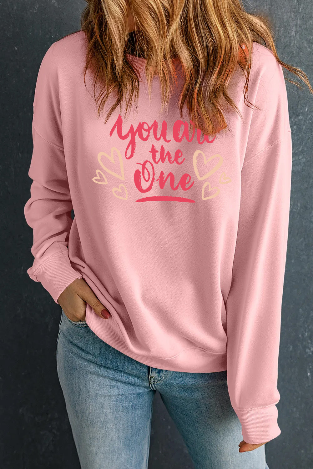 Valentine's Day You Are The One Heart Graphic Top