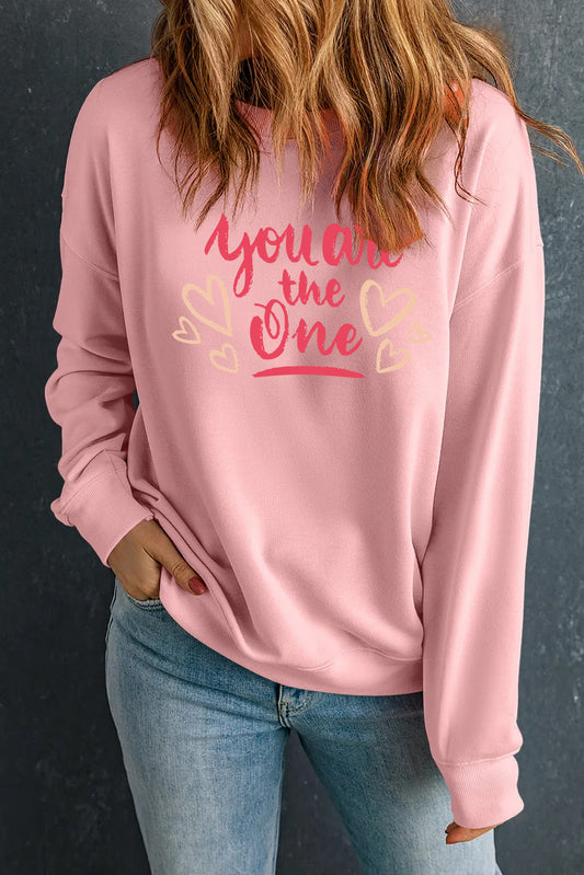Valentine's Day You Are The One Heart Graphic Top