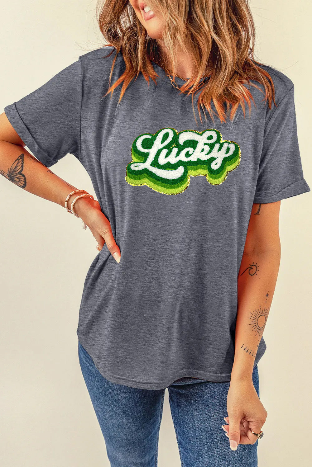 Saint Patrick’s Day Lucky Graphic T Shirt for Women
