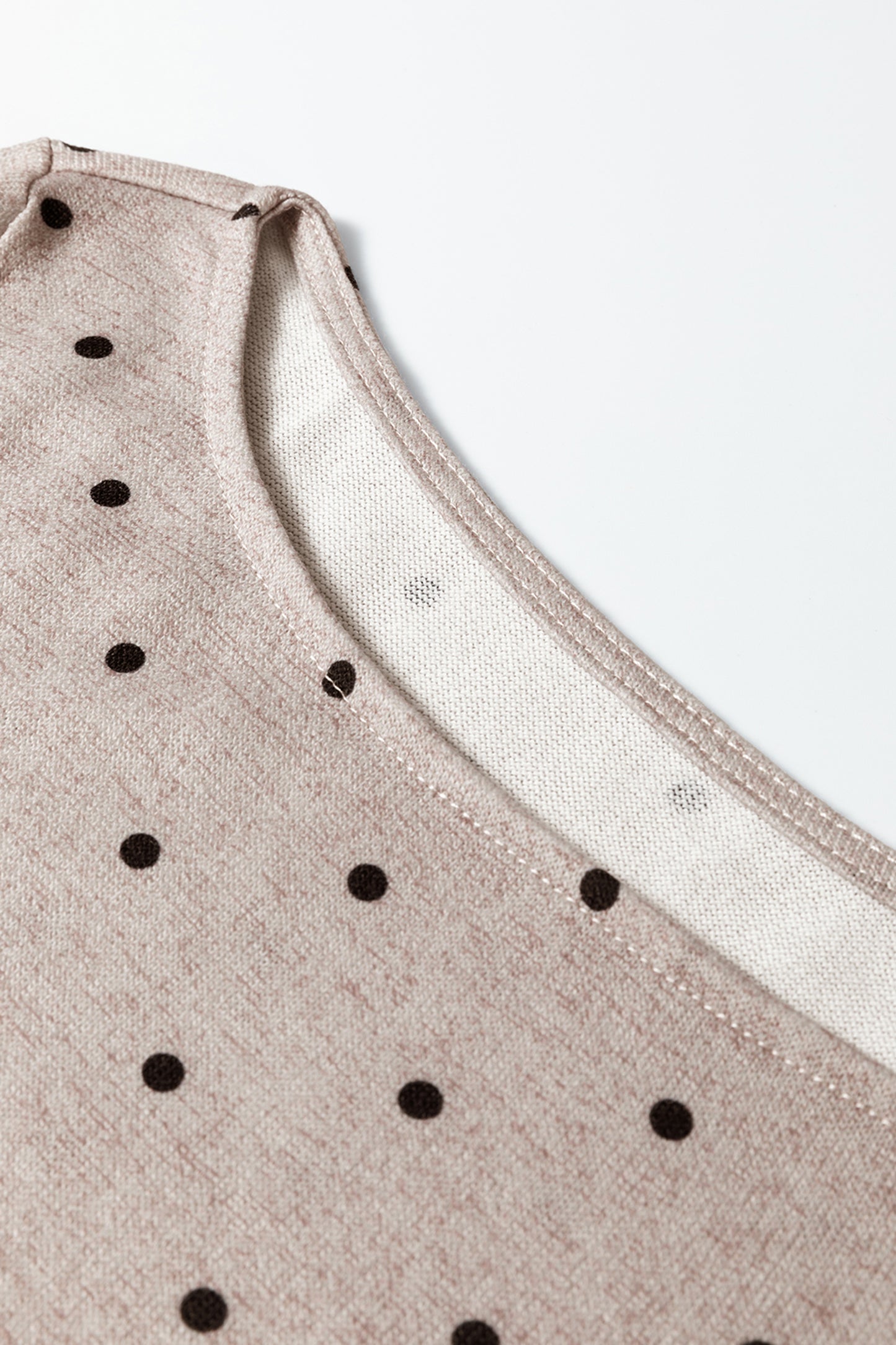 Purple Polka Dot Boat Neck Knit Long Sleeve T Shirt