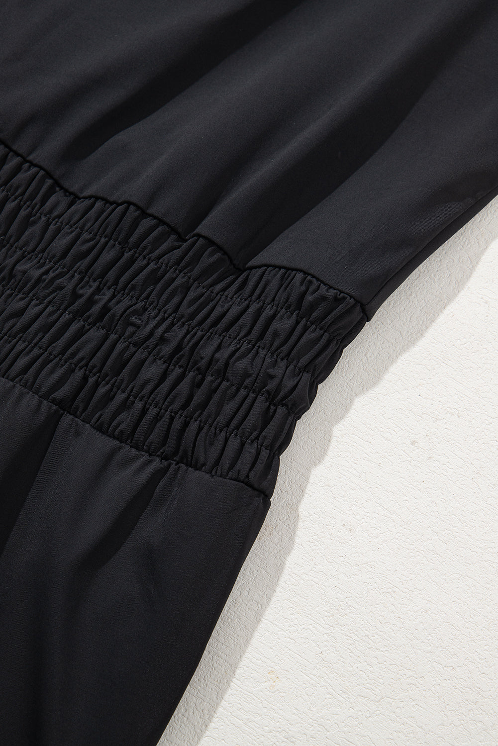 Myosotis Plain Sleeveless Loop Drawstring Cinched Waist Romper