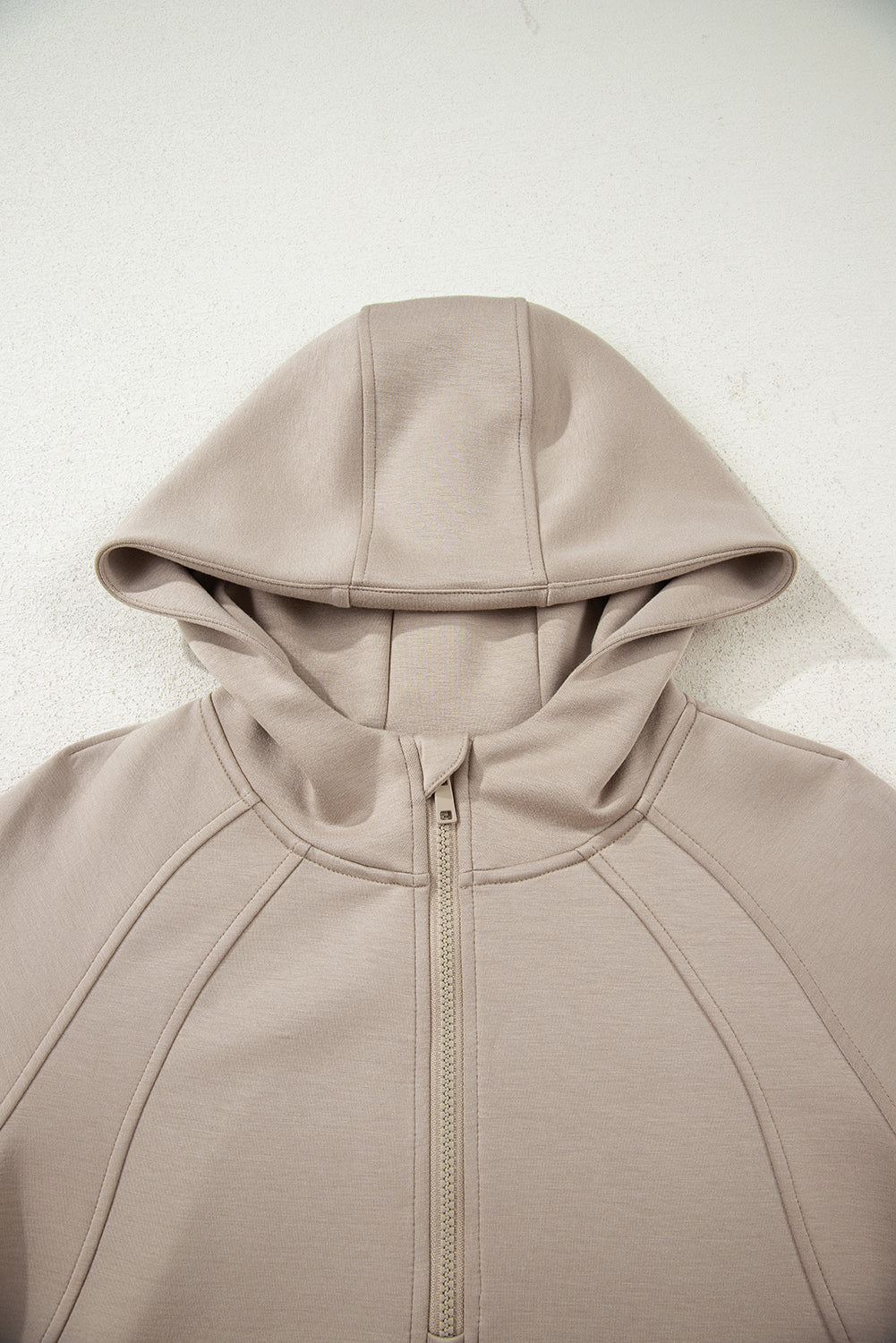 Beau Blue Half Zip Thumbhole Sleeve Hoodie Active Pants 2pcs Outfit