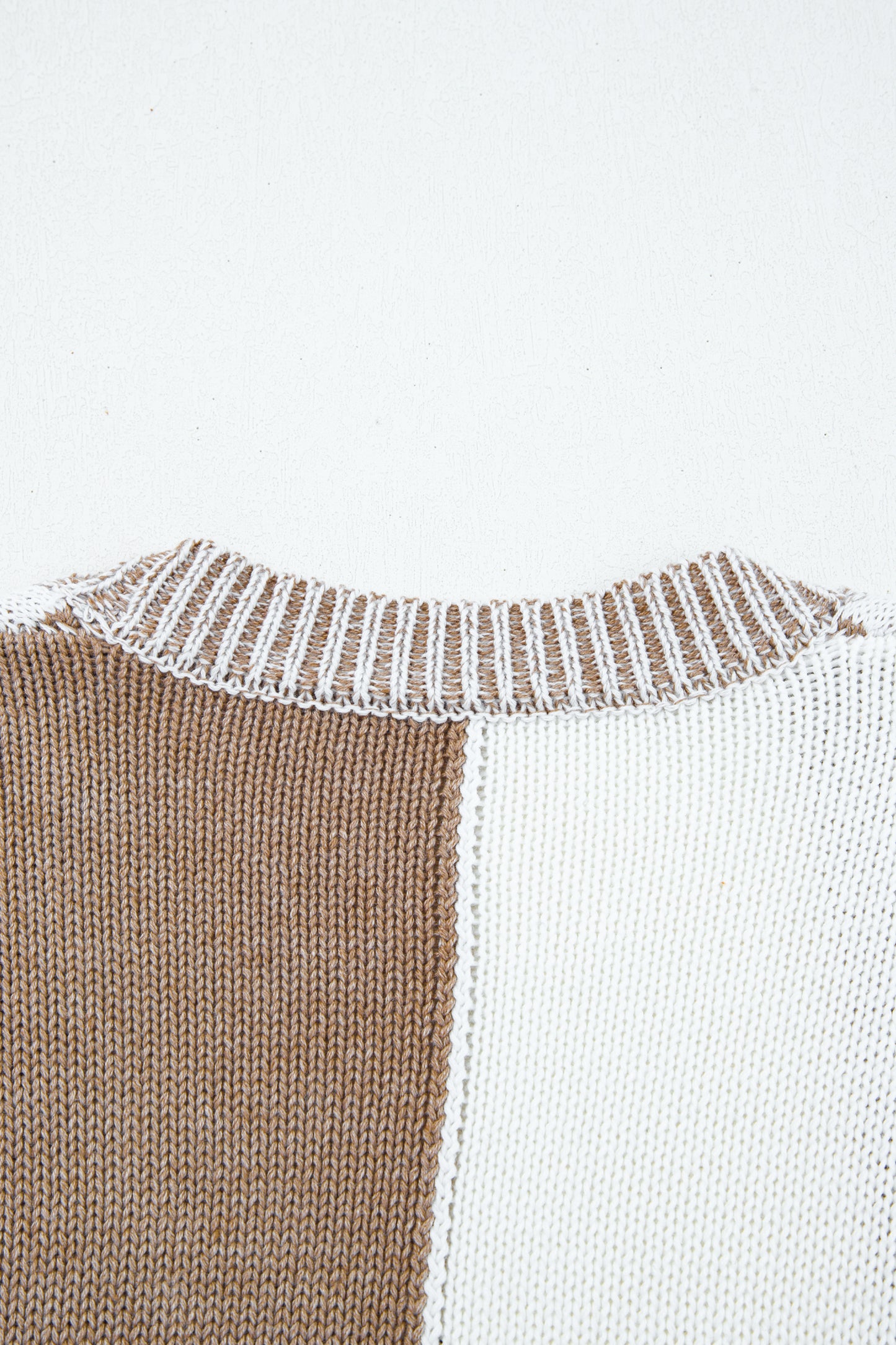 Orange Checkered Bubble Sleeve Drop Shoulder Open Cardigan