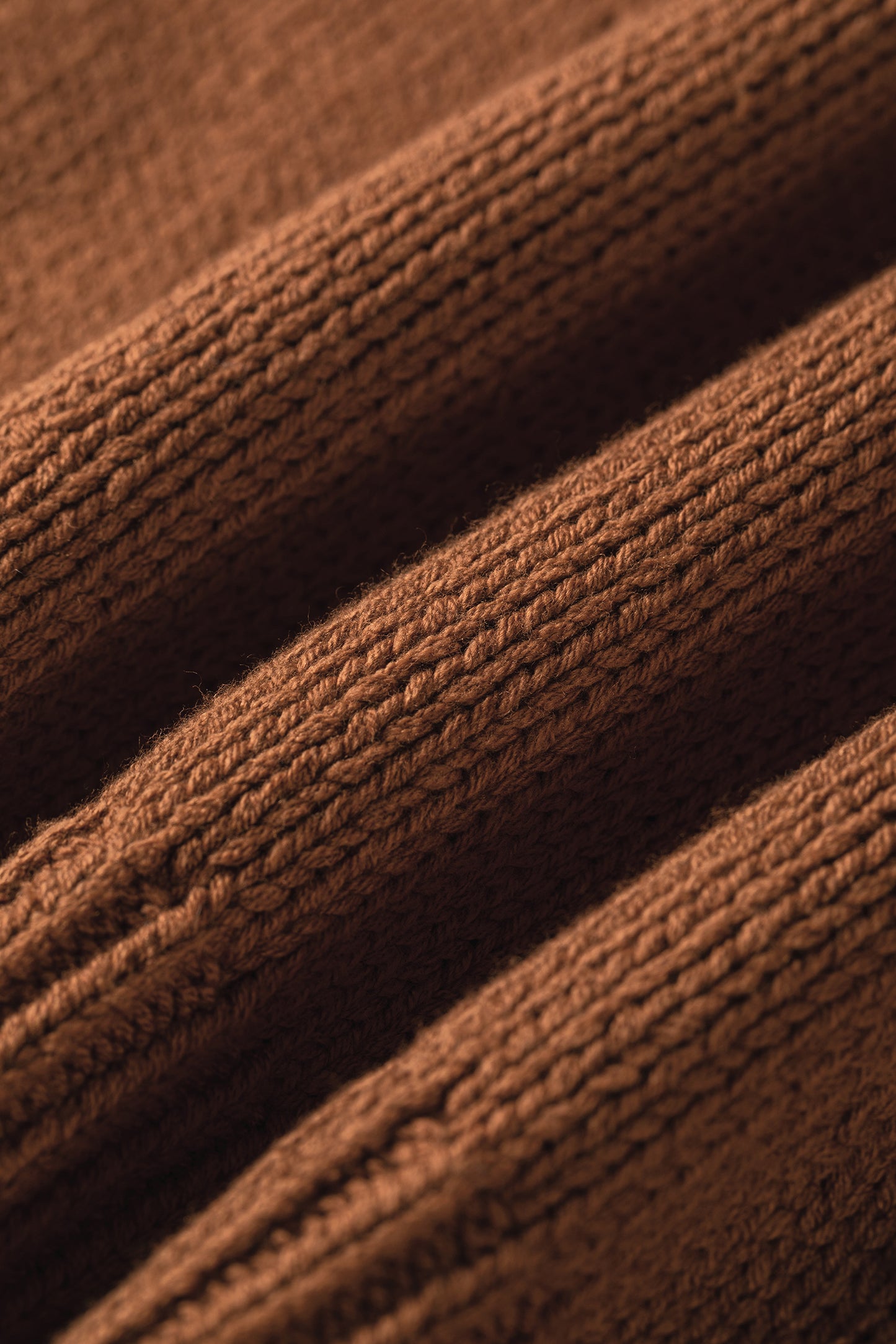 Chestnut Western Horseshoe Pattern Short Sleeve Knit Sweater