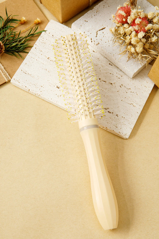 White Straightening & Volume Round Hair Brush