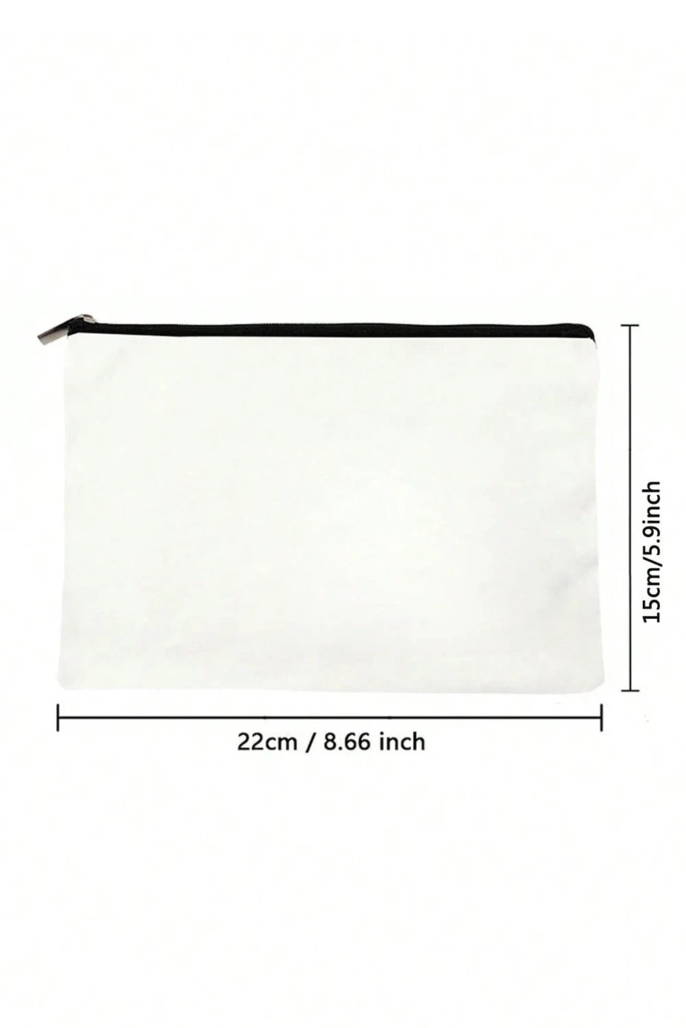 White Leopard Flower NANA Zipper Cosmetic Bag