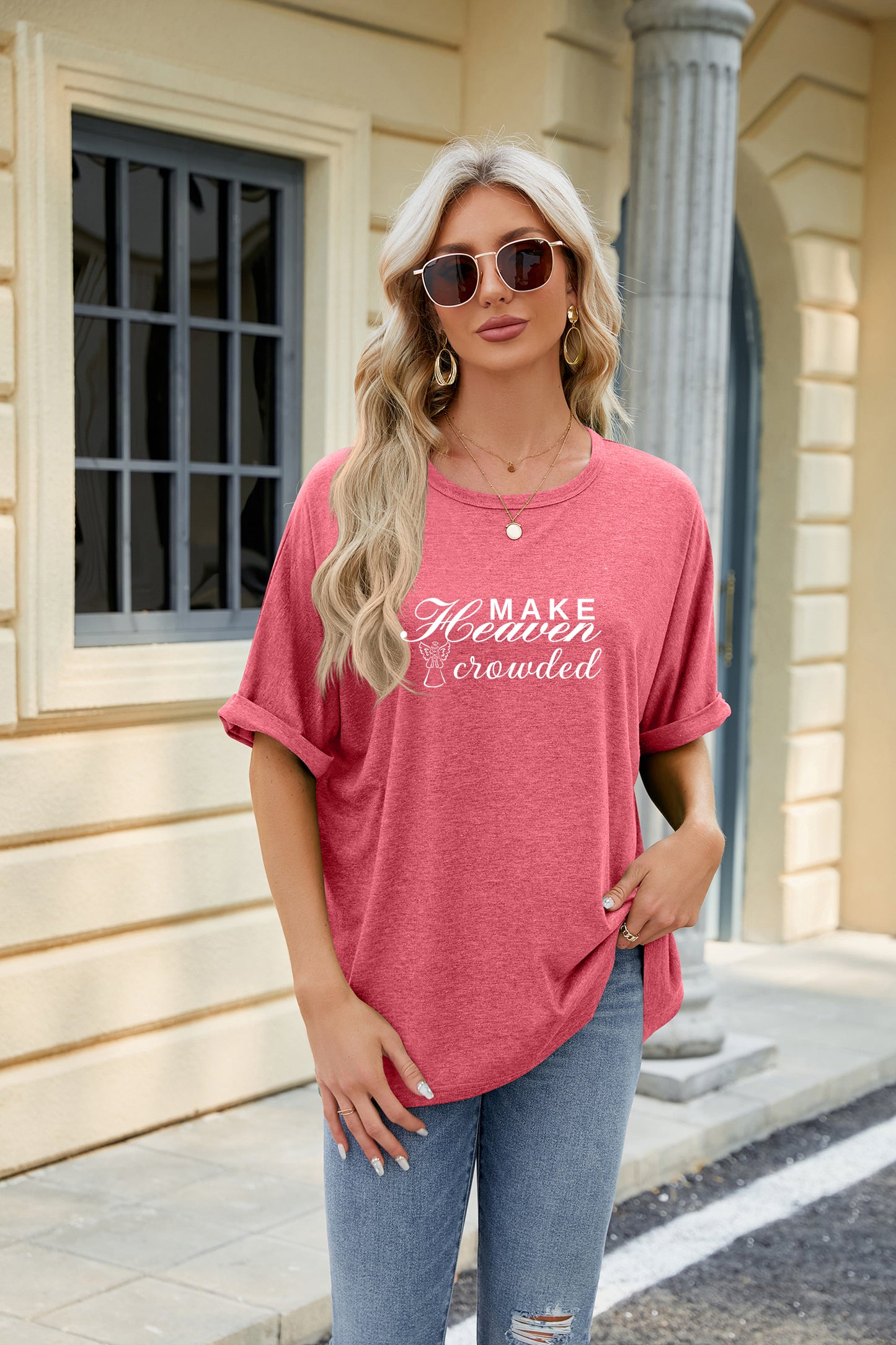 Easter Faith Graphic Casual Loose Fit T Shirt