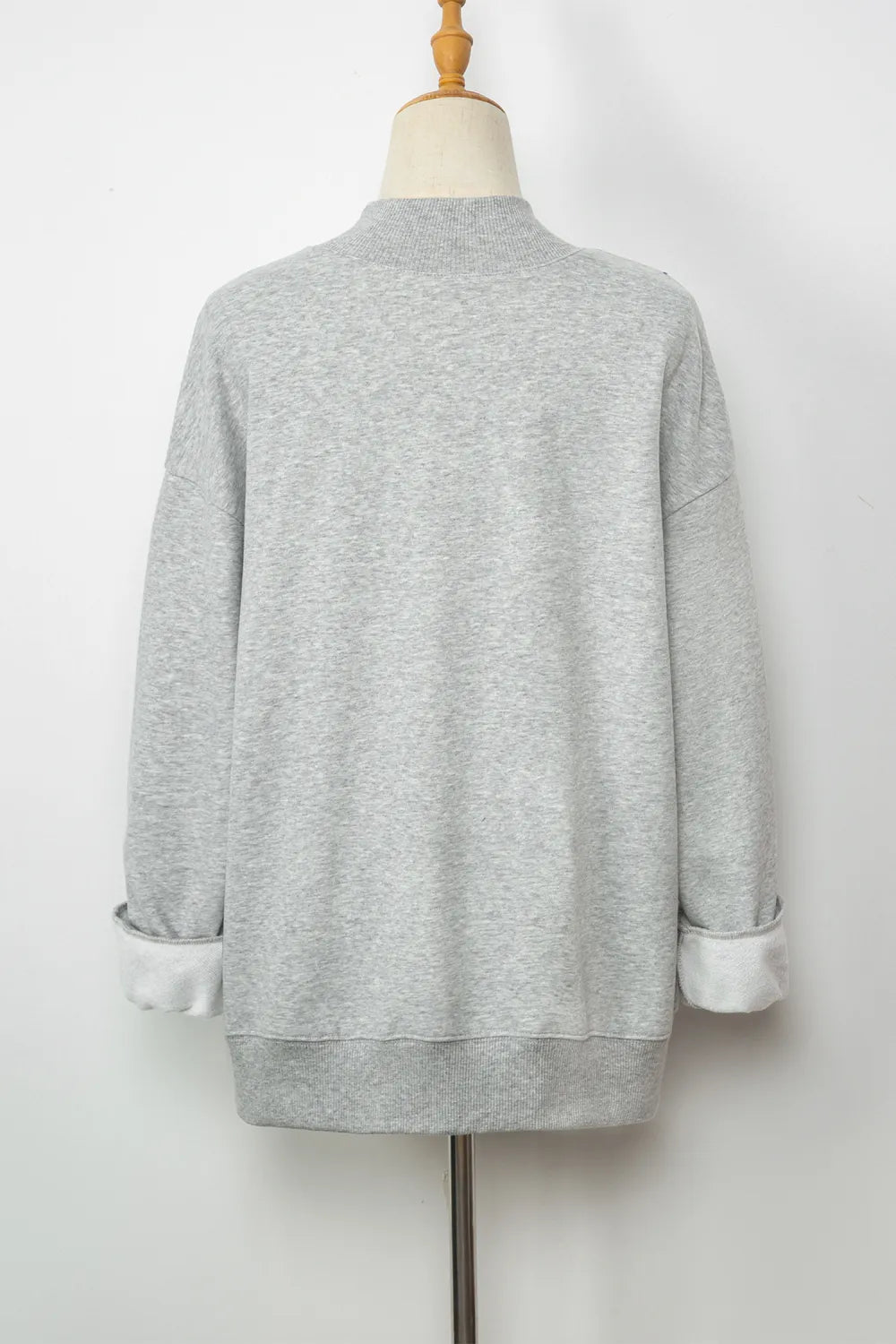 Sweatshirt Game Day Oversized Mock Neck Pullover