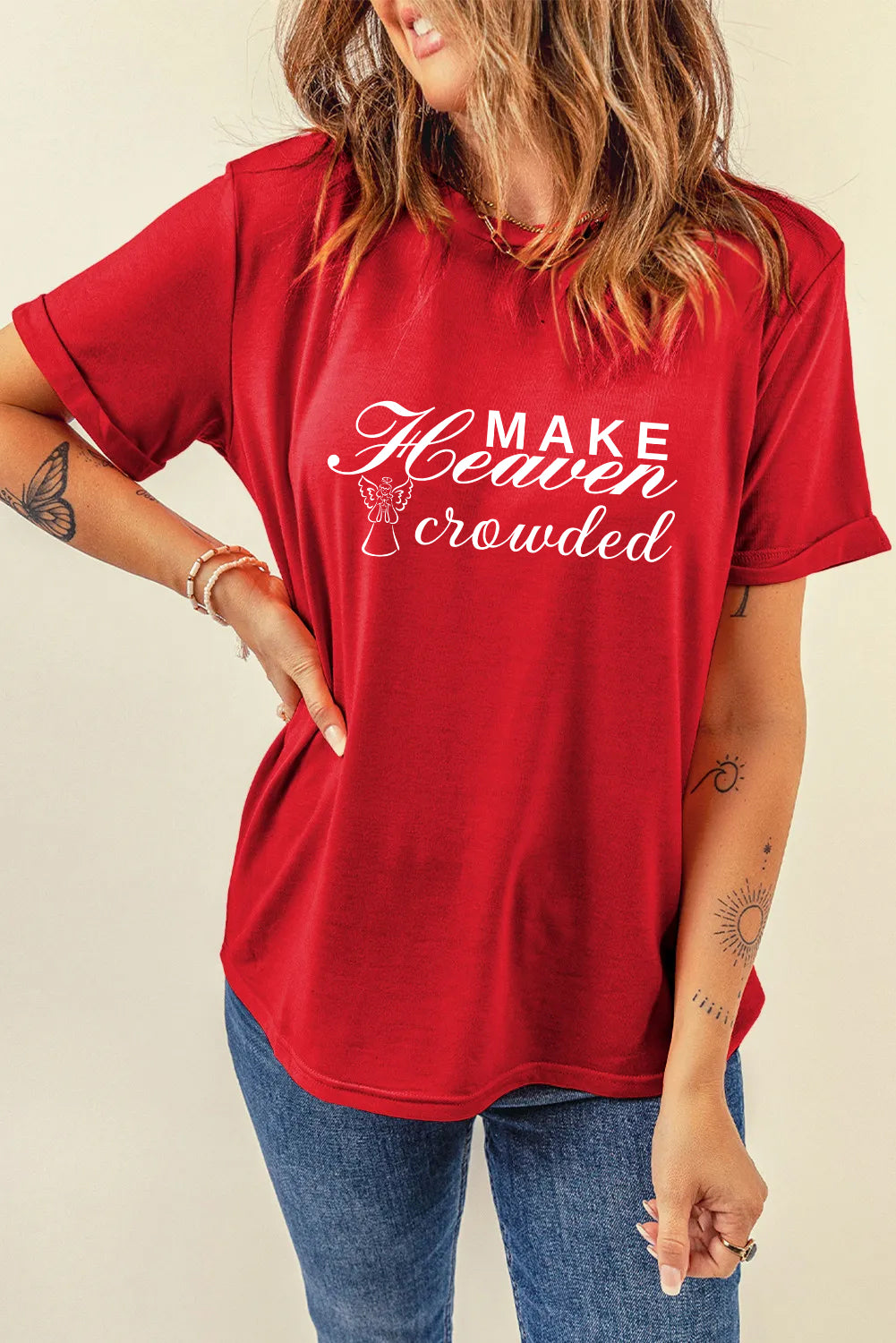 Easter Make Heaven Crowded Faith Graphic T Shirt