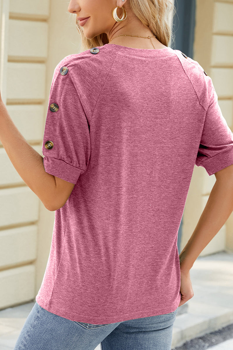 America Script Graphic Rayon Tee Boutique Patriotic Top