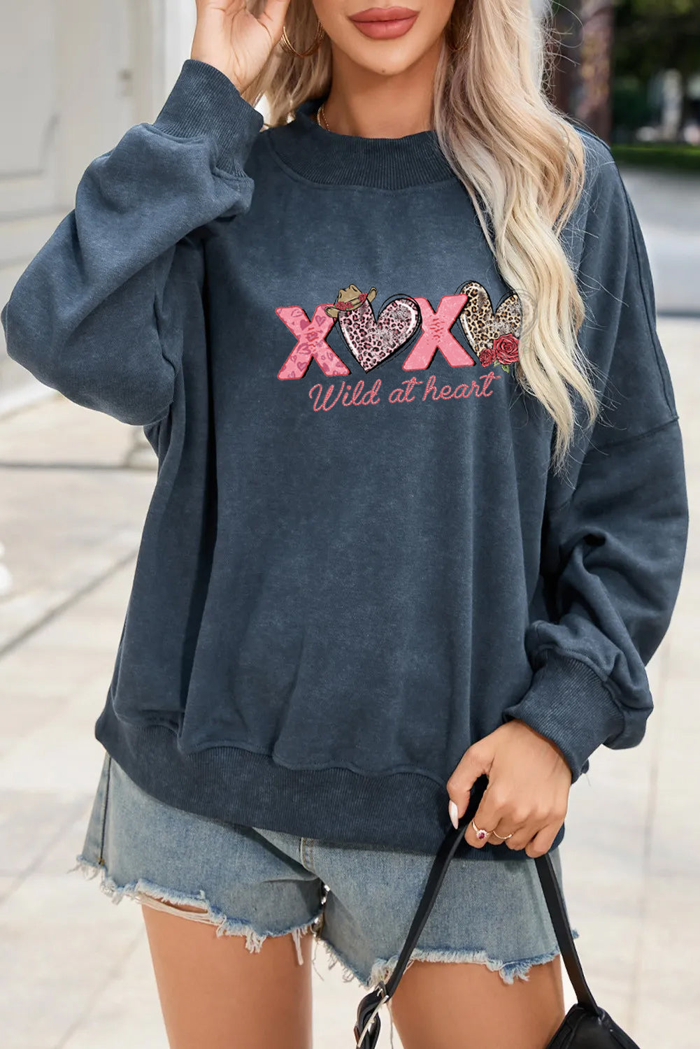 Valentines Day Wild at Heart XOXO Sweatshirt