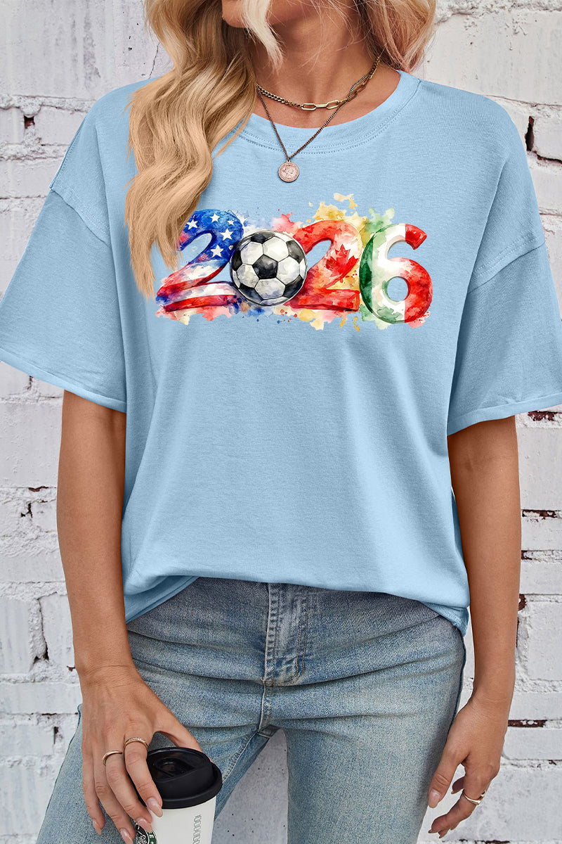 2026 Soccer Graphic Oversized World Cup Fan Tee
