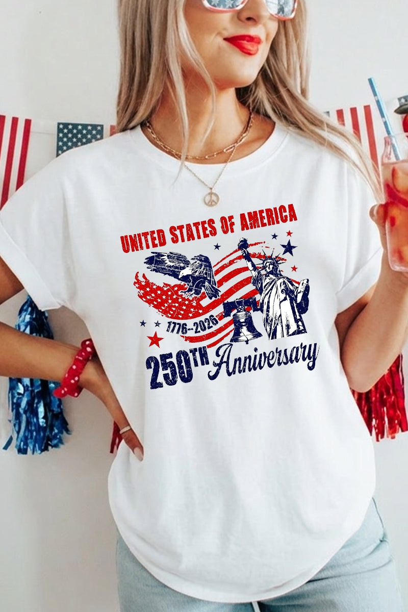 Women USA 250th Anniversary 1776 2026 T Shirt
