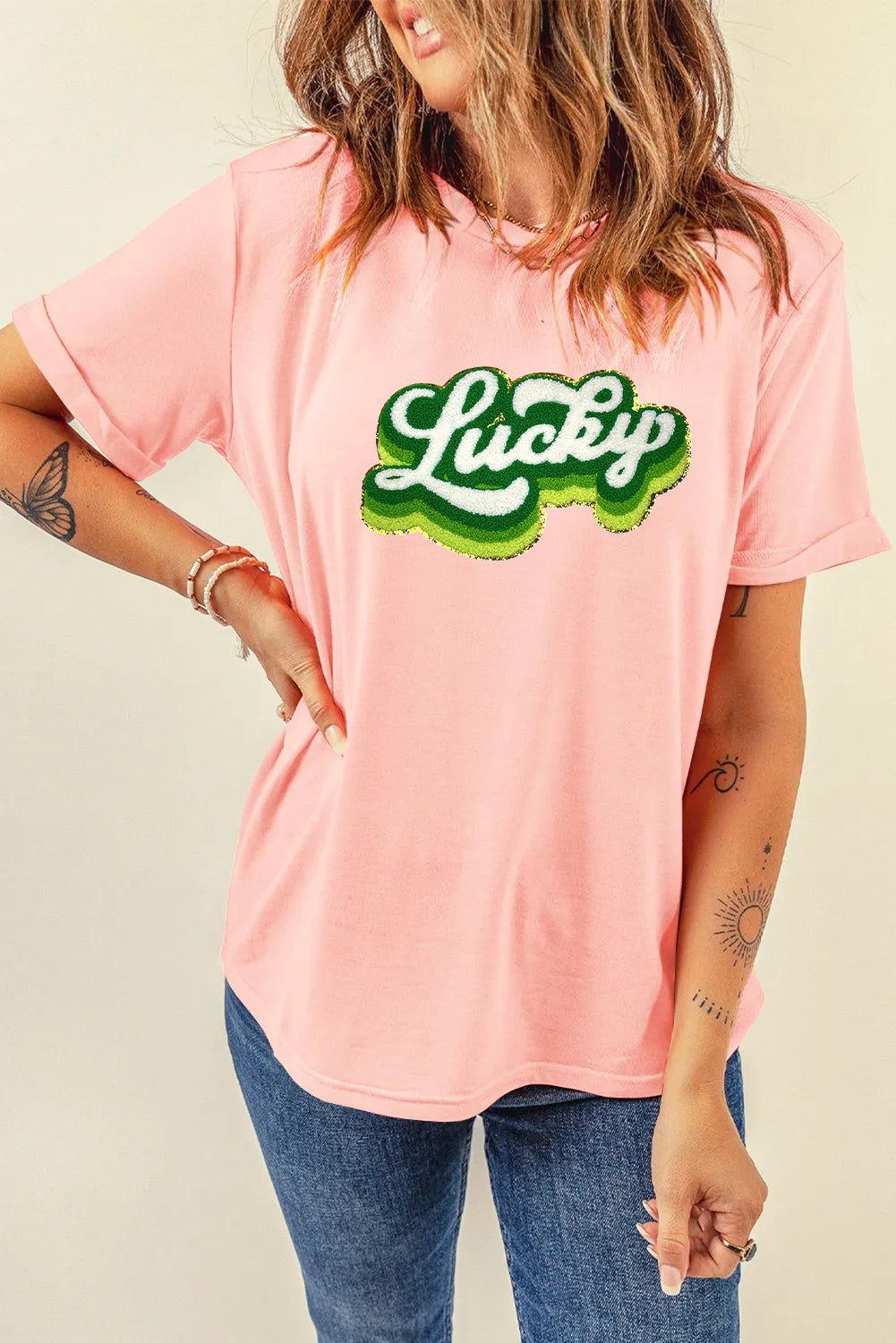 Saint Patrick’s Day Lucky Graphic T Shirt for Women