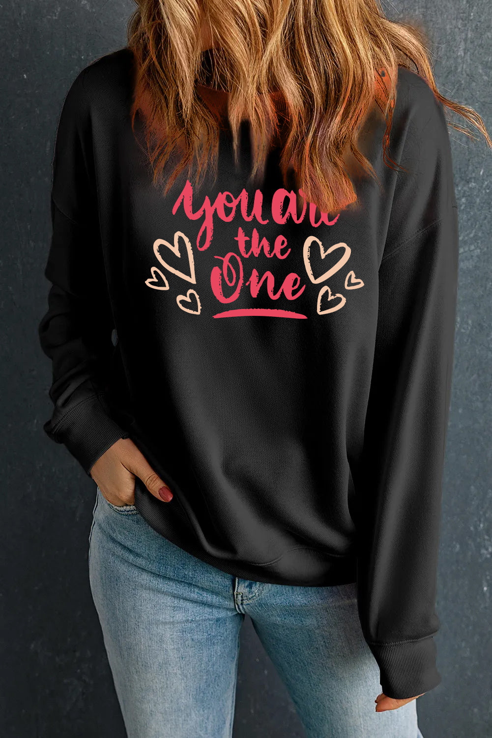 Valentine's Day You Are The One Heart Graphic Top