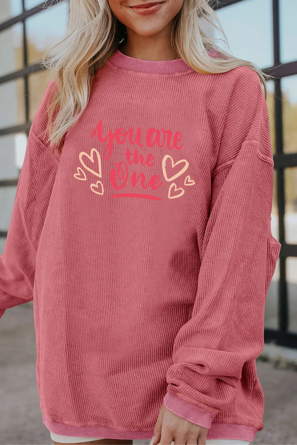 Valentine’s Day You Are The One Graphic Sweatshirt