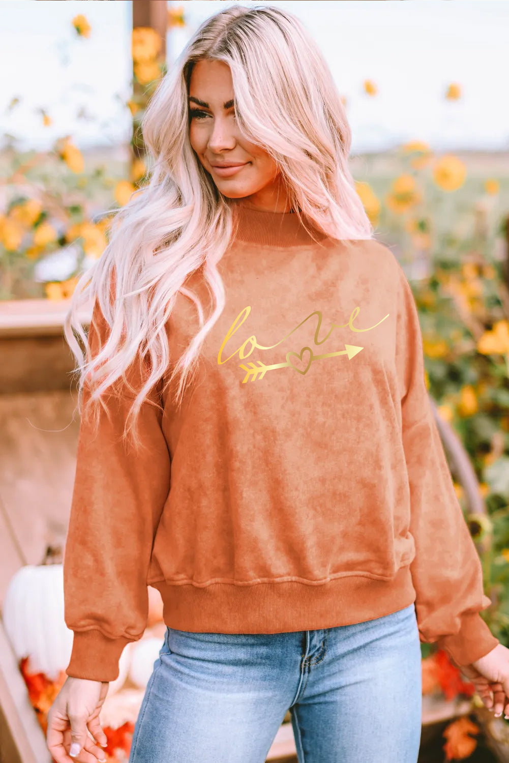 Valentine’s Day Handwritten Love Arrow Sweatshirt