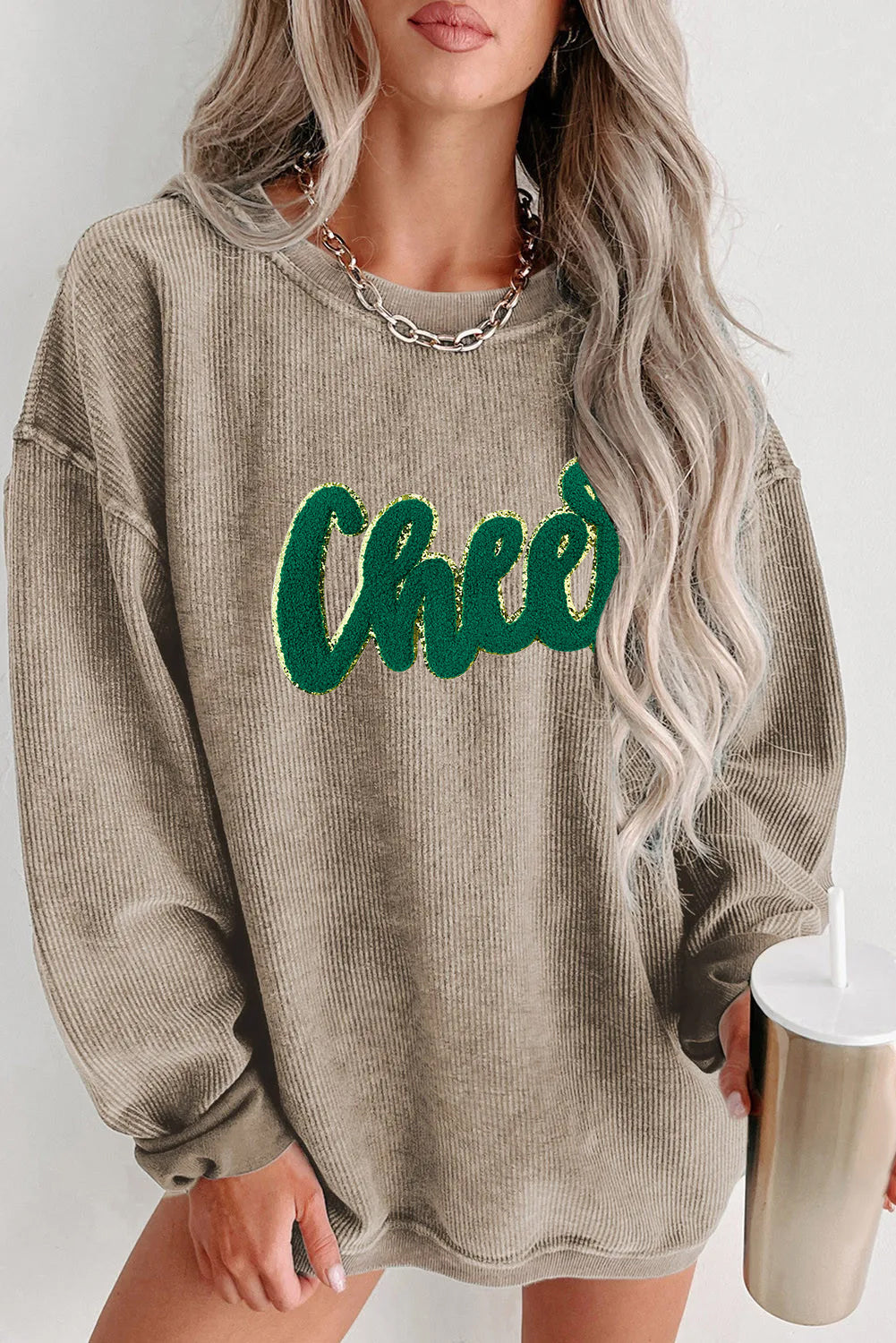 Saint Patrick’s Day Green Sequin Cheer Sweatshirt