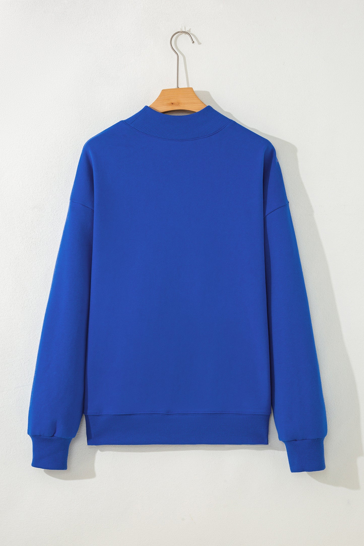 Dark Blue Love Like Jesus Mock Neck Sweatshirt