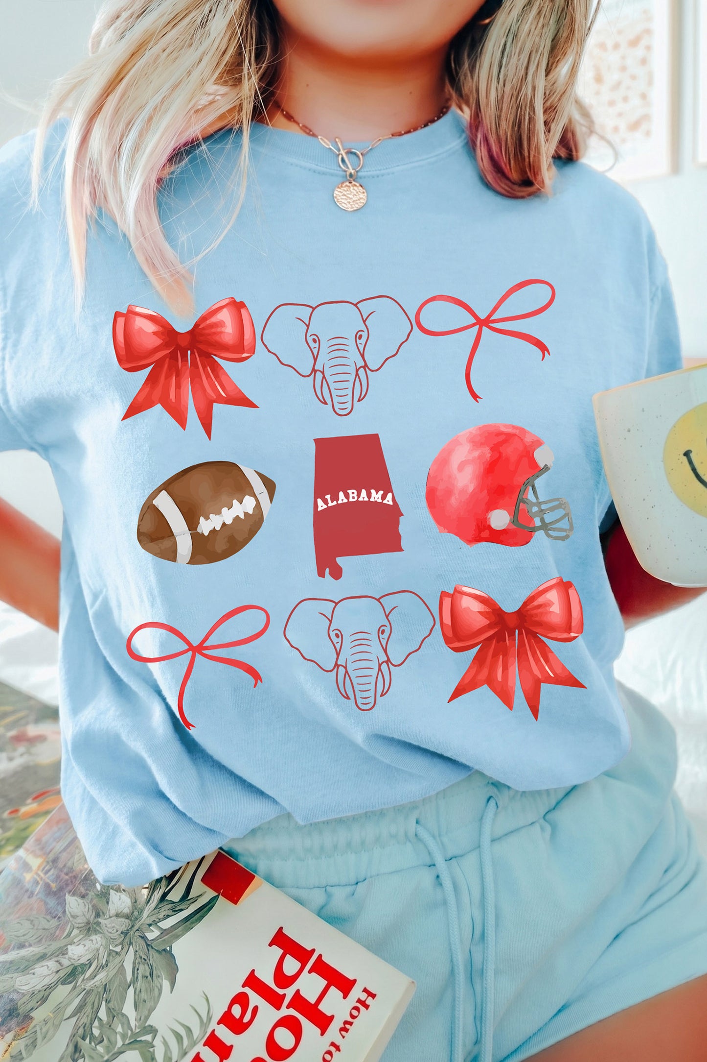 Rugby Graphic Blend Tee Alabama Game Day Top