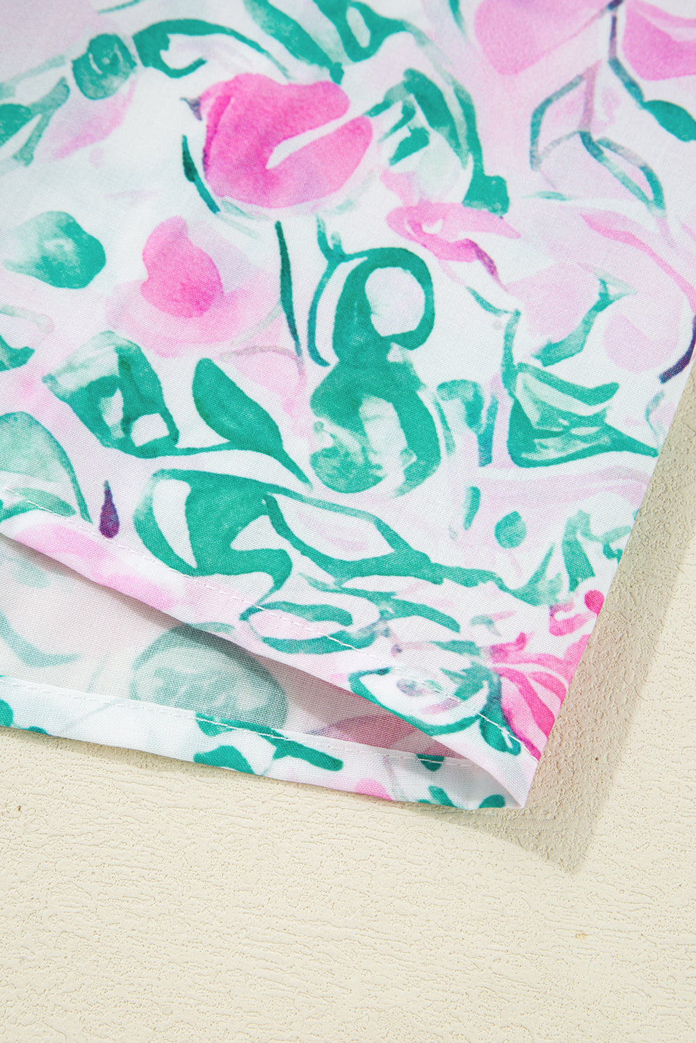 White Floral Print Ric-rac Trim Square Neck Plus Size Mini Dress