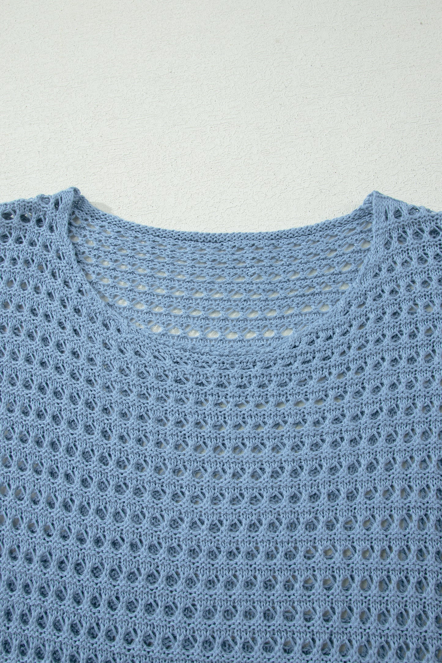 Open Knit Acrylic Sweater Beach Crochet Lightweight