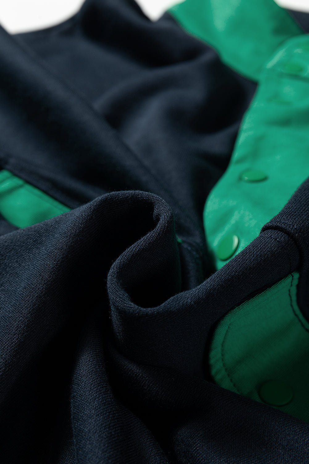 Yellow Color Block Patchwork Half Button Pullover and Shorts 2pcs Outfit