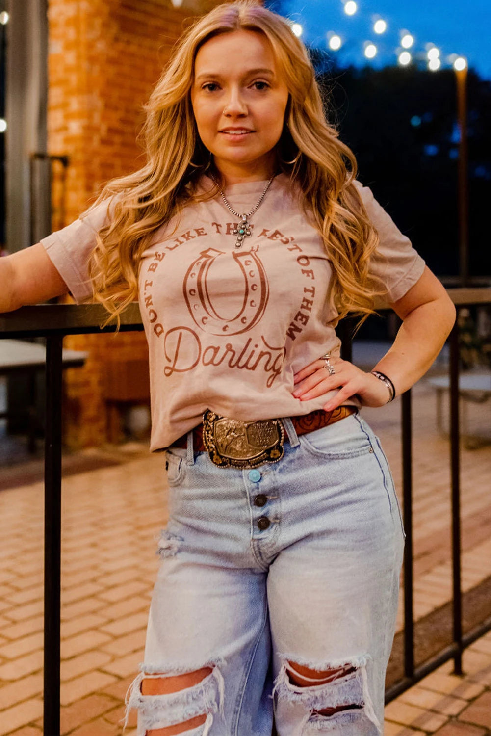 Khaki DO NOT BE LIKE THE REST OF THEM Darling Graphic Tee