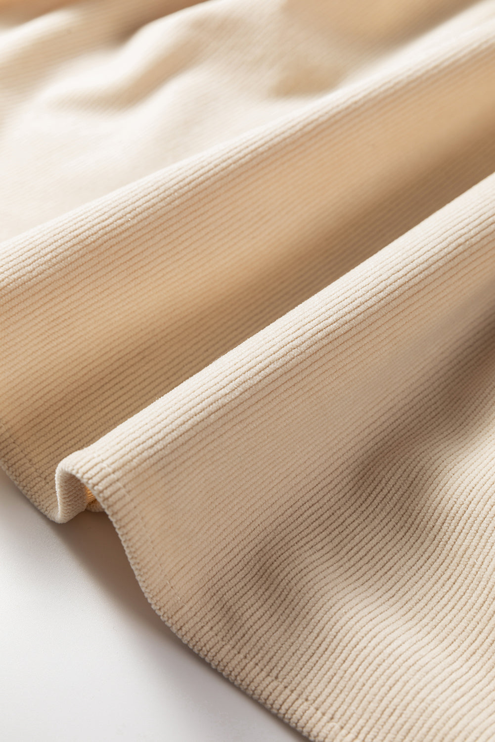 Parchment Notched Neck Scallop Detail Plus Size Mini Dress