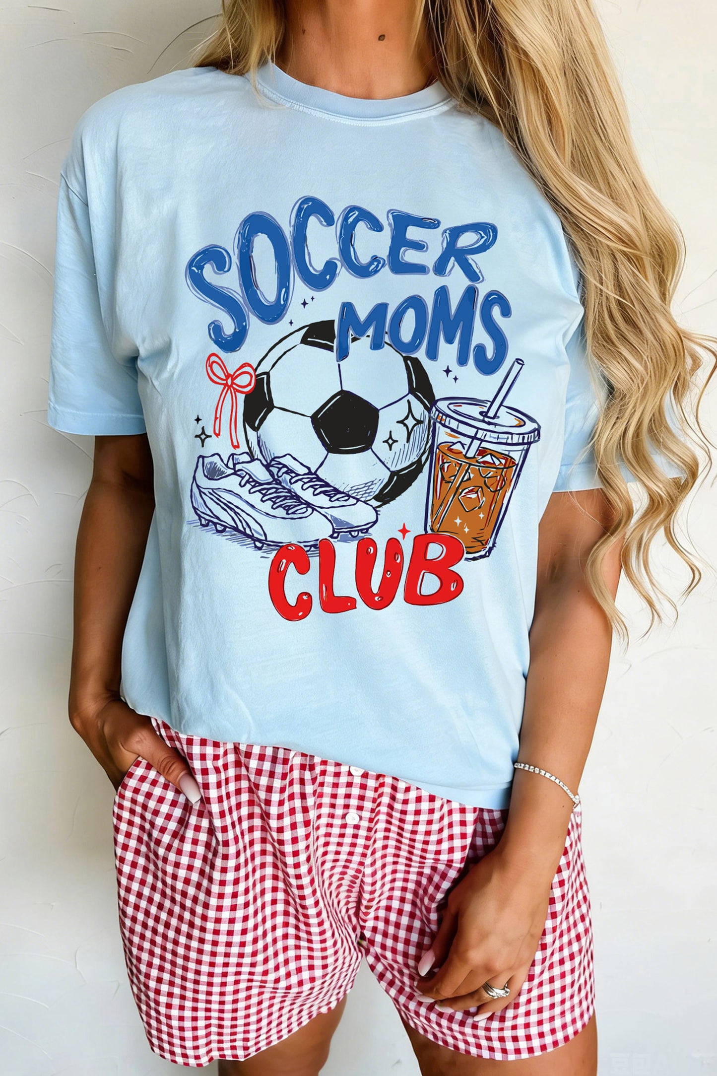 Soccer Graphic Cotton Tee Trendy Game Day Fan Top