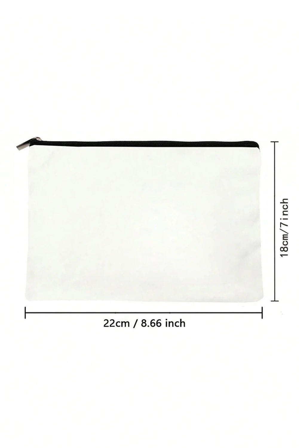 White Leopard Flower NANA Zipper Cosmetic Bag